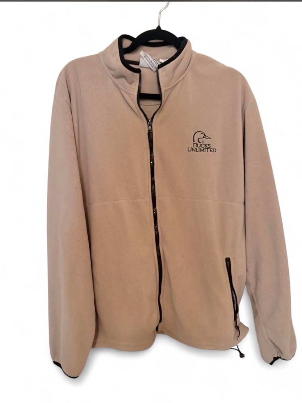 Ducks Unlimited Men's Performance Fleece Jacket in Tan